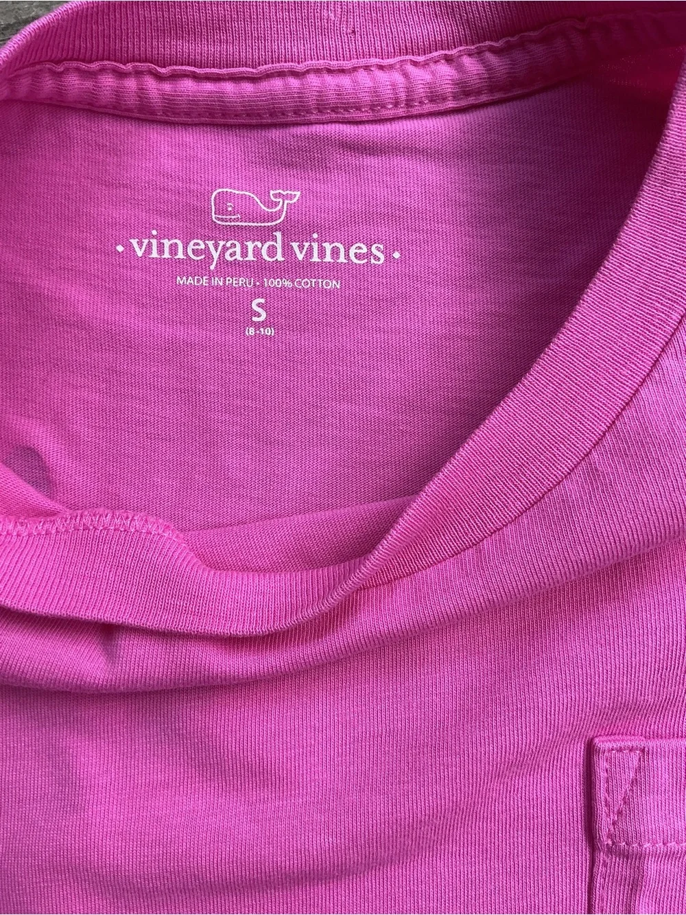 Vineyard Vines Girls' Dual Pink Pocket Tees - Hot Pink & Light Pink